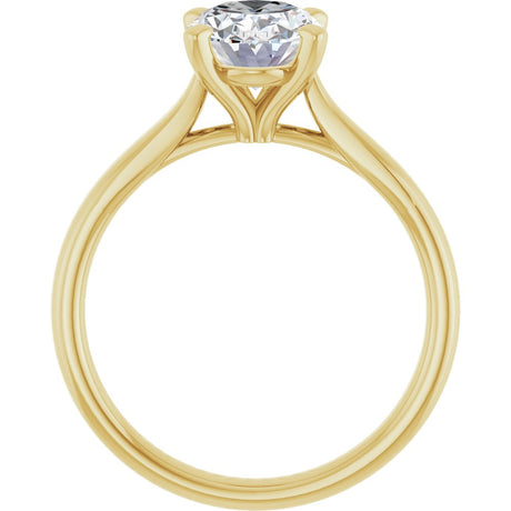 14K Yellow Gold 1 1/2 CTW Lab-Grown Diamond Engagement Ring