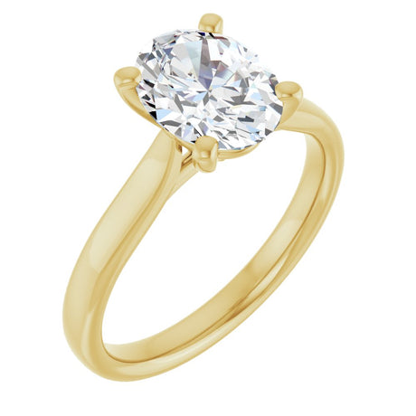 14K Yellow Gold 1 1/2 CTW Lab-Grown Diamond Engagement Ring