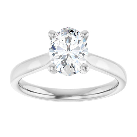 14K White Gold 1 CTW Lab-Grown Diamond Engagement Ring