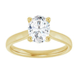 14K Yellow Gold 1 CTW Lab-Grown Diamond Engagement Ring