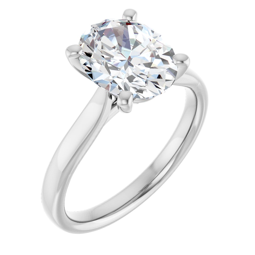 14K White Gold 2 1/2 CTW Lab-Grown Diamond Engagement Ring