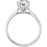 14K White Gold 2 CTW Lab-Grown Diamond Engagement Ring