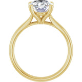 14K Yellow Gold 2 1/2 CTW Lab-Grown Diamond Engagement Ring