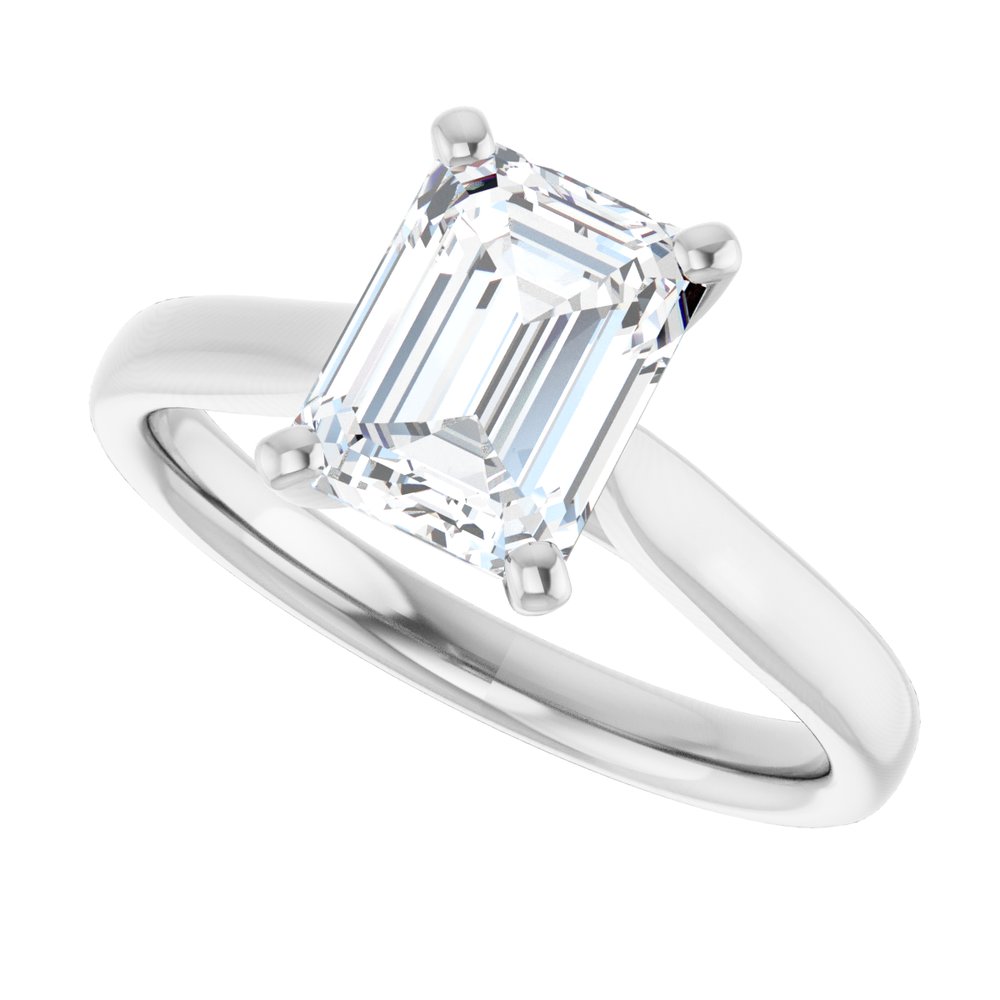 14K White Gold 1 3/4 CTW Lab-Grown Diamond Engagement Ring