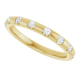 14K Yellow Gold 1/4 CTW Natural Diamond Anniversary Band