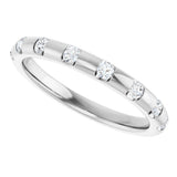 Platinum 1/4 CTW Natural Diamond Anniversary Band