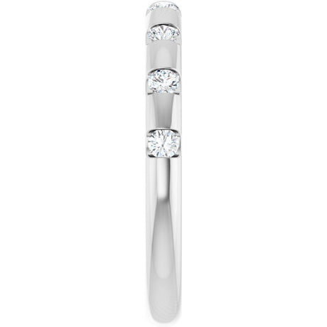 Platinum 1/4 CTW Natural Diamond Anniversary Band