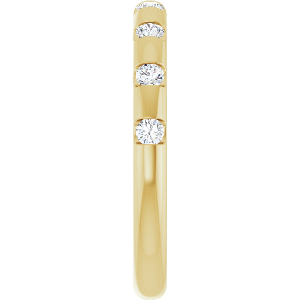 14K Yellow Gold 1/4 CTW Natural Diamond Anniversary Band