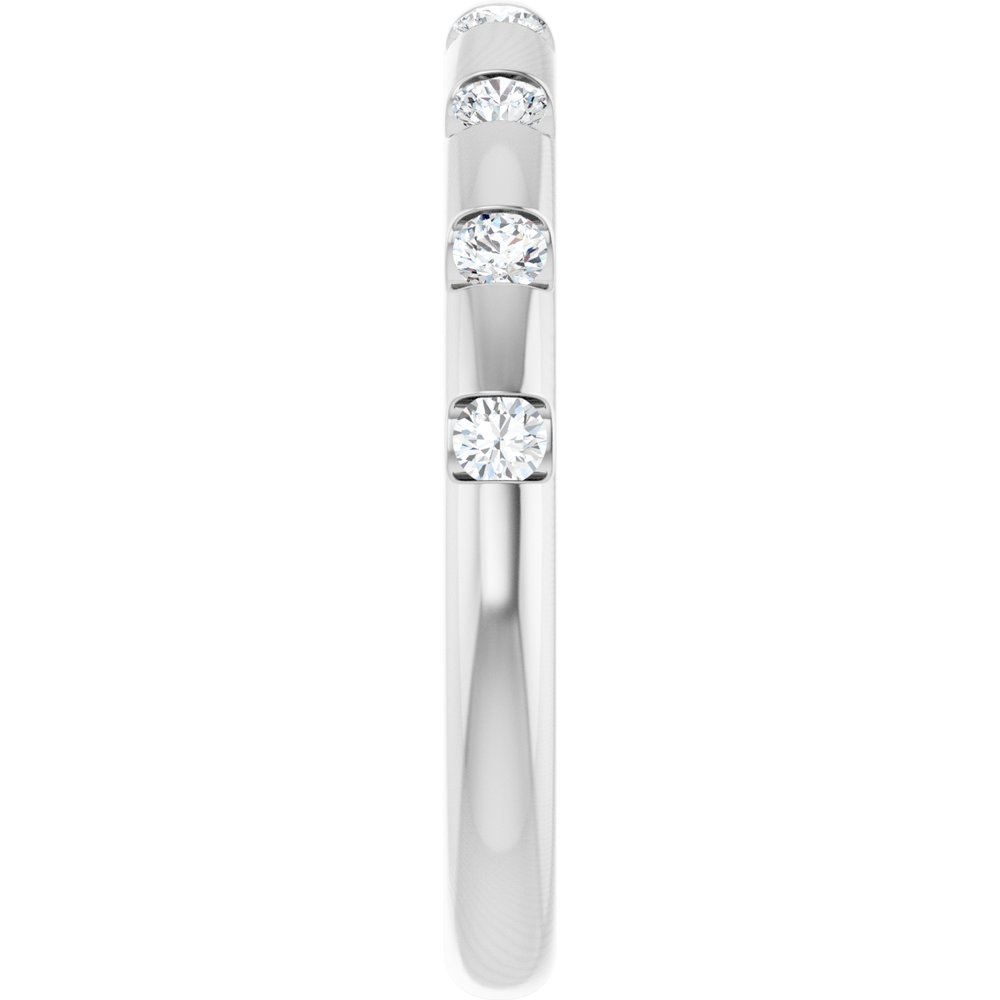 Platinum 1/4 CTW Natural Diamond Anniversary Band