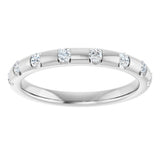 Platinum 1/4 CTW Natural Diamond Anniversary Band