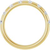 14K Yellow Gold 1/4 CTW Natural Diamond Anniversary Band