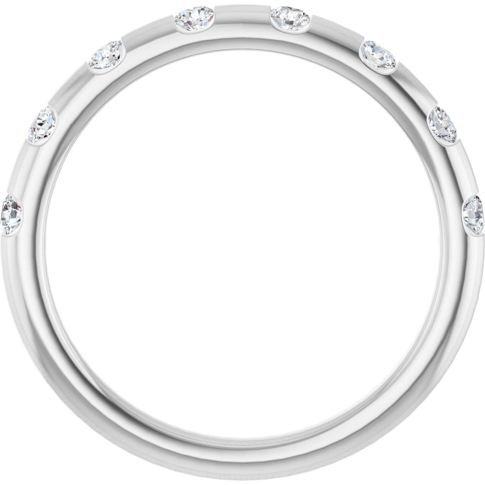 Platinum 1/4 CTW Natural Diamond Anniversary Band