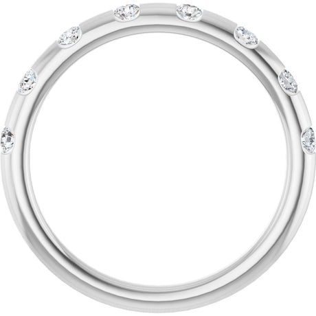 Platinum 1/4 CTW Natural Diamond Anniversary Band