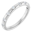 Platinum 1/4 CTW Natural Diamond Anniversary Band