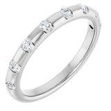 Platinum 1/4 CTW Natural Diamond Anniversary Band