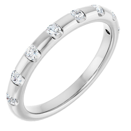 Platinum 1/4 CTW Natural Diamond Anniversary Band