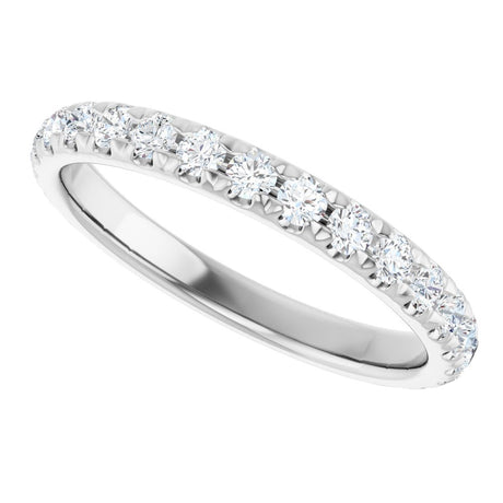 14K White Gold 5/8 CTW Lab-Grown Diamond Anniversary Band