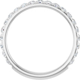 14K White Gold 1/2 CTW Natural Diamond Anniversary Band