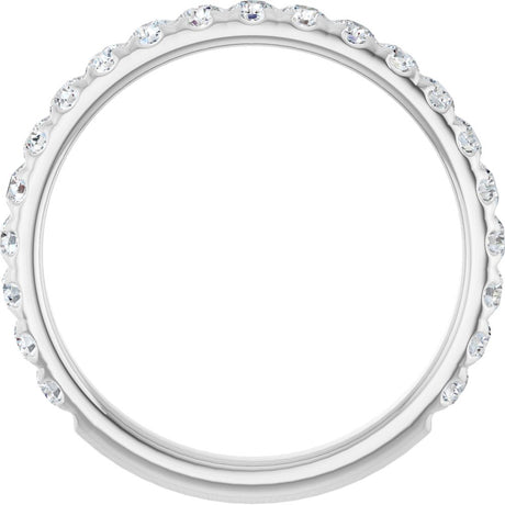 14K White Gold 5/8 CTW Lab-Grown Diamond Anniversary Band