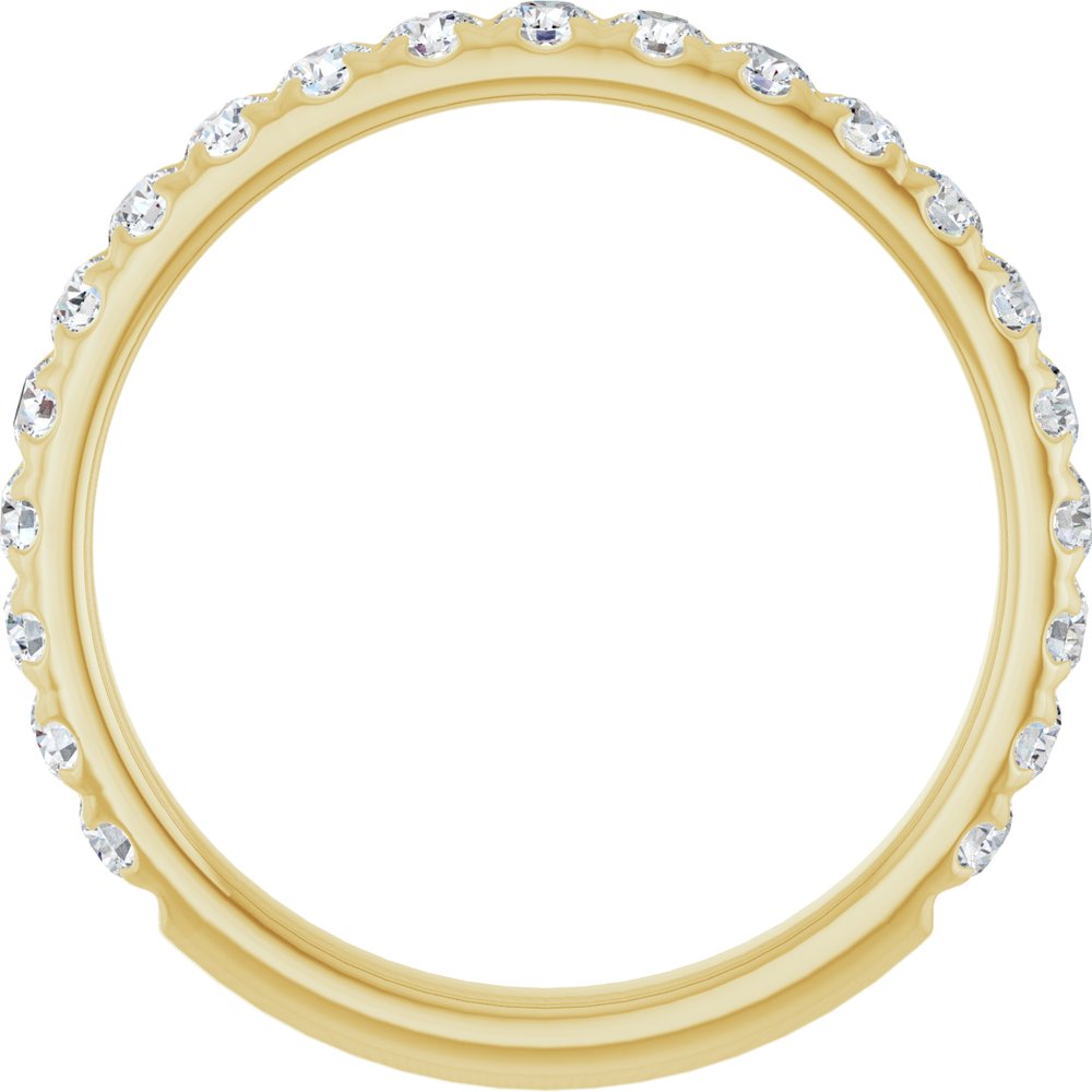 14K Yellow 5/8 CTW Lab-Grown Diamond Anniversary Band