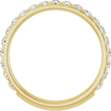 14K Yellow Gold 5/8 CTW Lab-Grown Diamond Anniversary Band