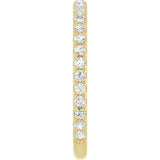 14K Yellow 3/8 CTW Natural Diamond Anniversary Band