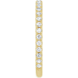 14K Yellow Gold 3/8 CTW Lab-Grown Diamond Anniversary Band