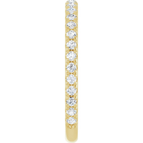 14K Yellow Gold 3/8 CTW Lab-Grown Diamond Anniversary Band