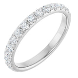 14K White 1/2 CTW Natural Diamond Anniversary Band