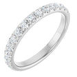 14K White Gold 1/2 CTW Natural Diamond Anniversary Band