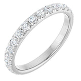 14K White Gold 5/8 CTW Lab-Grown Diamond Anniversary Band