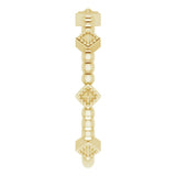 14K Yellow Stackable Pyramid Ring
