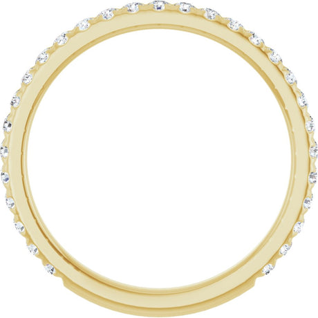 14K Yellow Gold 3/8 CTW Lab-Grown Diamond Anniversary Band