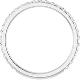 14K White Gold 3/8 CTW Lab-Grown Diamond Anniversary Band
