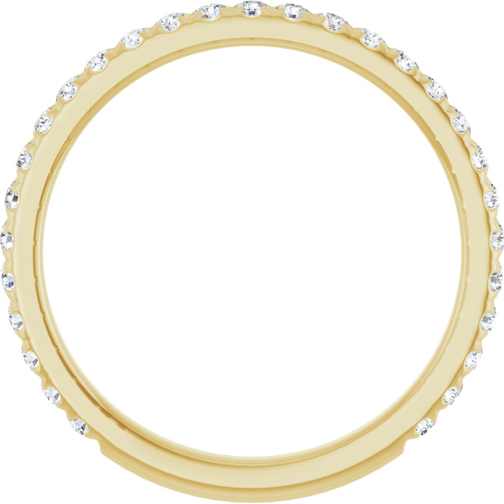 14K Yellow Gold 3/8 CTW Lab-Grown Diamond Anniversary Band