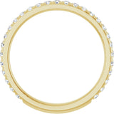 14K Yellow Gold 3/8 CTW Lab-Grown Diamond Anniversary Band