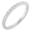 14K White Gold 3/8 CTW Natural Diamond Anniversary Band