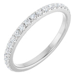 14K White Gold 3/8 CTW Natural Diamond Anniversary Band