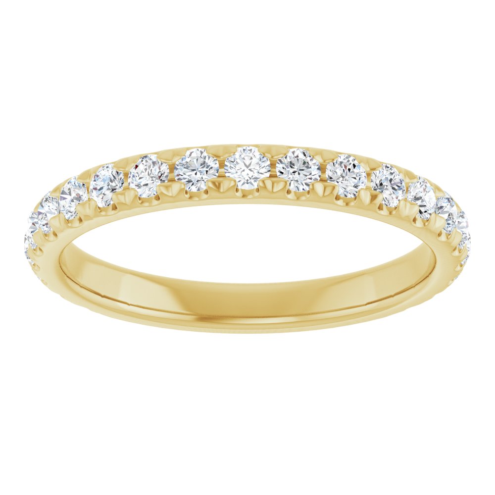 14K Yellow 1/2 CTW Natural Diamond Anniversary Band