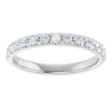 14K White Gold 1/2 CTW Natural Diamond Anniversary Band