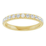14K Yellow Gold 5/8 CTW Lab-Grown Diamond Anniversary Band