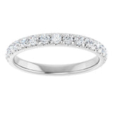 14K White Gold 5/8 CTW Lab-Grown Diamond Anniversary Band
