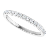 14K White Gold 3/8 CTW Lab-Grown Diamond Anniversary Band