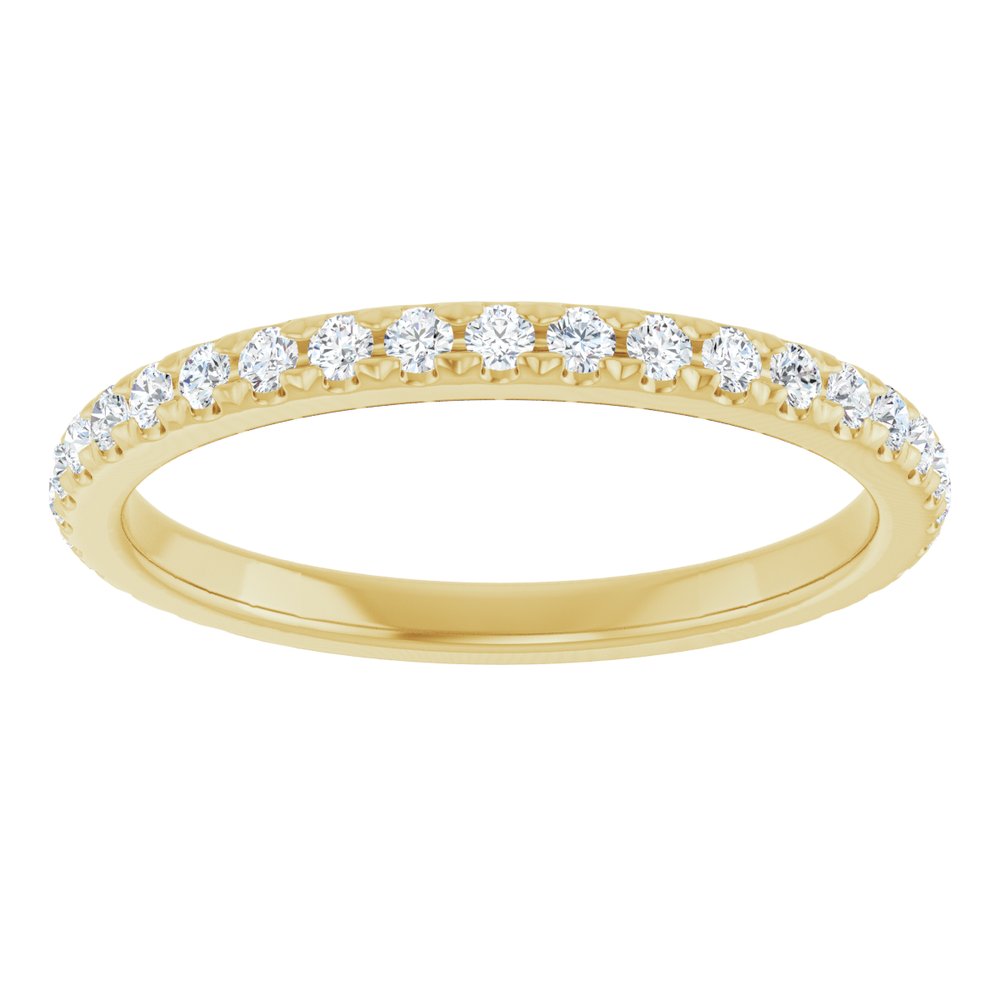 14K Yellow 3/8 CTW Natural Diamond Anniversary Band