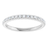 14K White Gold 3/8 CTW Lab-Grown Diamond Anniversary Band