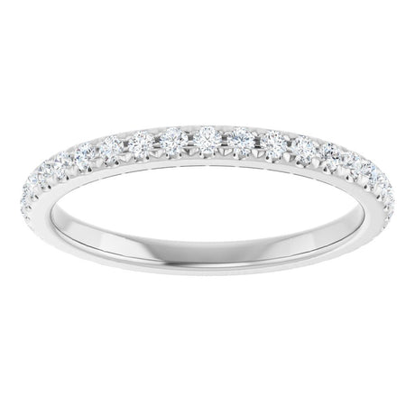 14K White Gold 3/8 CTW Lab-Grown Diamond Anniversary Band