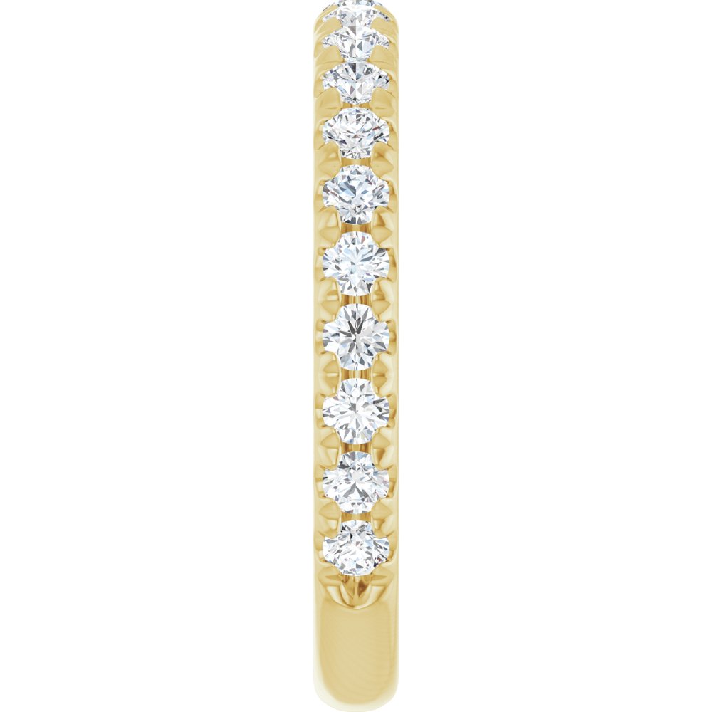 14K Yellow 1/2 CTW Natural Diamond Anniversary Band