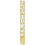 14K Yellow 1/2 CTW Natural Diamond Anniversary Band