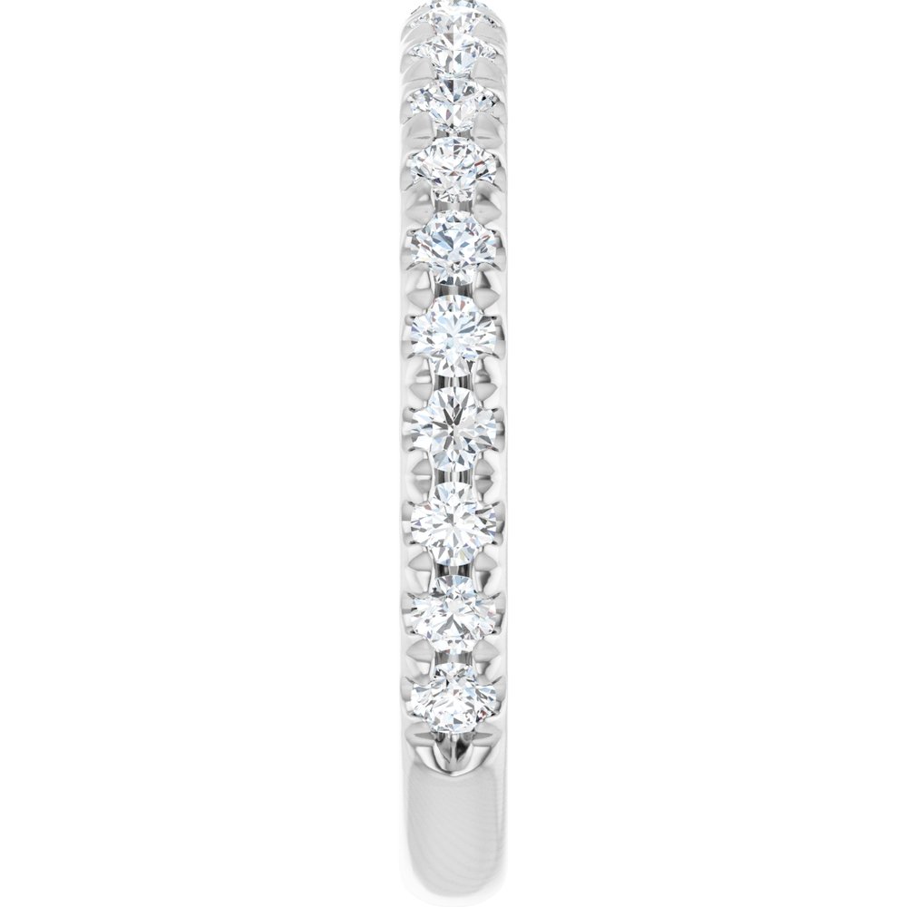 14K White 5/8 CTW Lab-Grown Diamond Anniversary Band