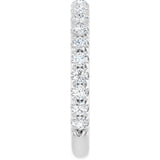 14K White 5/8 CTW Lab-Grown Diamond Anniversary Band